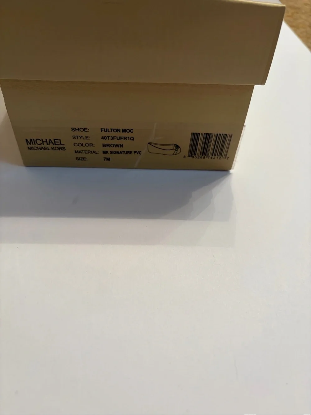 Michael Kors Fulton Brown Logo Moccasin Ballet Flats